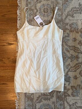 NWT Charlie Holiday Cream Linen Dress